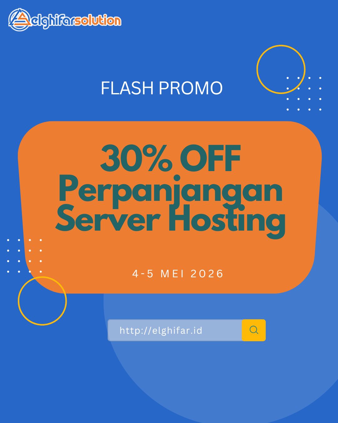 Flash Promo Perpanjangan Server Hosting 